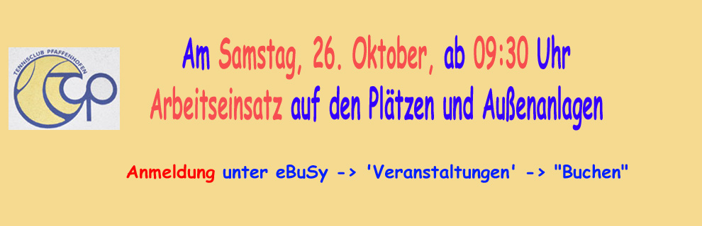 Arbeitseinsatz Herbst 2024